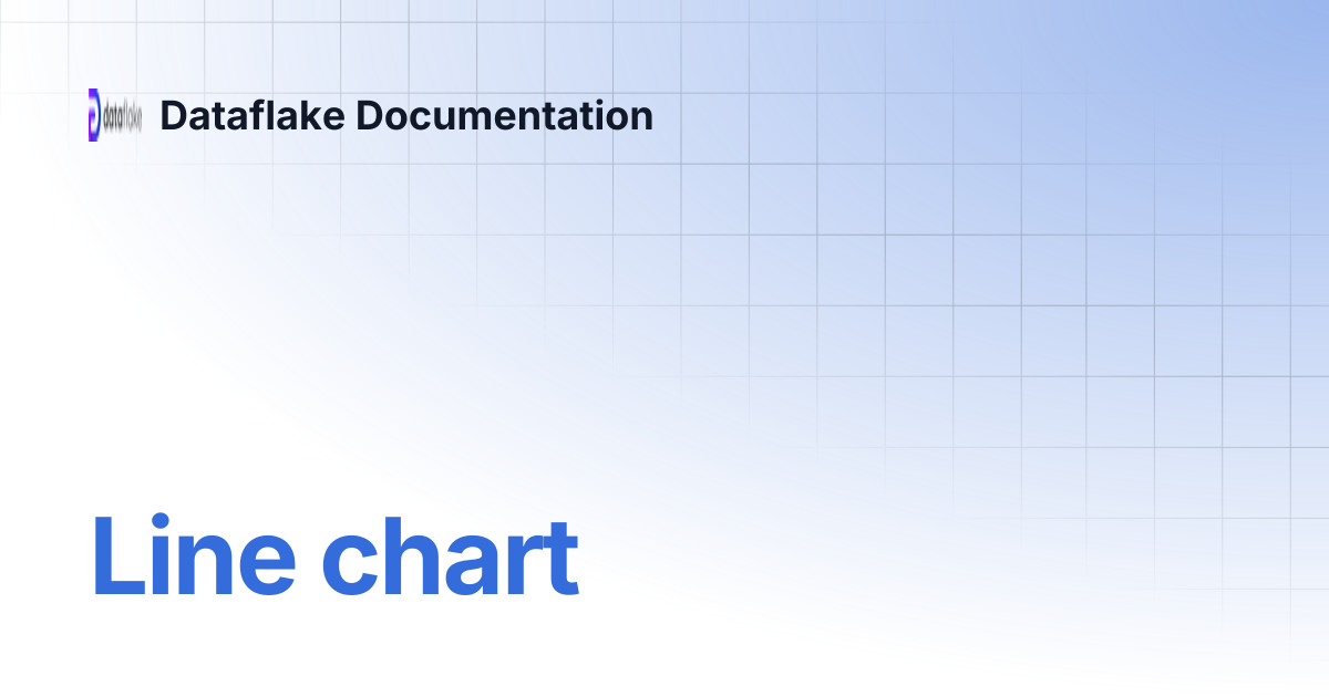 Line chart | Dataflake Documentation